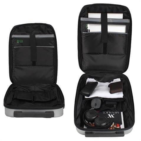 My Valice Smart Bag SHARP Usb Şarj Girişli Unisex ABS Akıllı Sırt Çantası Rose Gold
