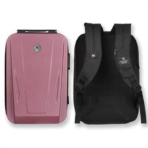 My Valice Smart Bag SHARP Usb Şarj Girişli Unisex ABS Akıllı Sırt Çantası Rose Gold