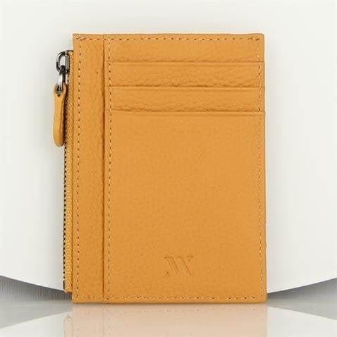 My Valice Unisex Hakiki Deri Cüzdan ve Kartlık 1823 Sarı