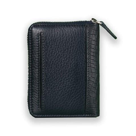 My Valice Unısex Hakiki Deri Cüzdan ve Kartlık 1810 Lacivert