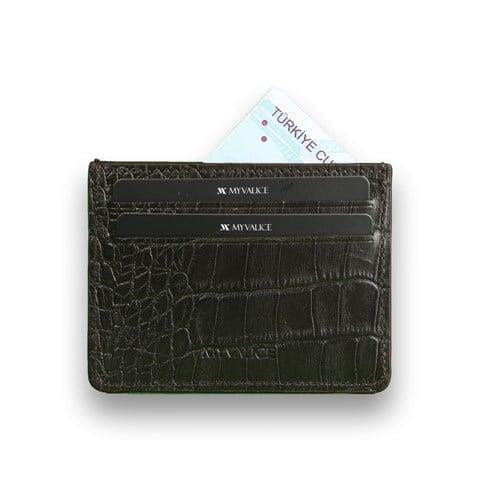 My Valice Unisex Hakiki Deri Cüzdan ve Kartlık 1802 Kahve