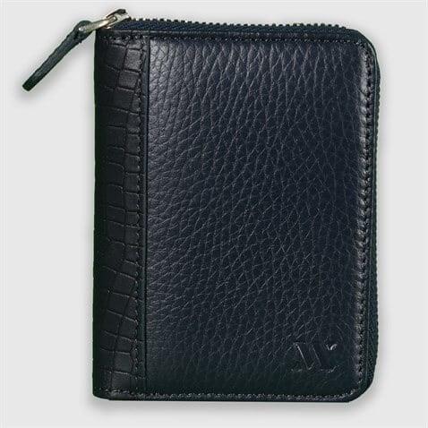 My Valice Unısex Hakiki Deri Cüzdan ve Kartlık 1810 Lacivert