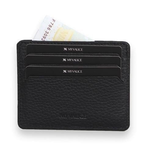 My Valice Unisex Hakiki Deri Cüzdan ve Kartlık 1817 Siyah
