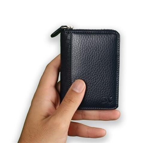 My Valice Unısex Hakiki Deri Cüzdan ve Kartlık 1810 Lacivert