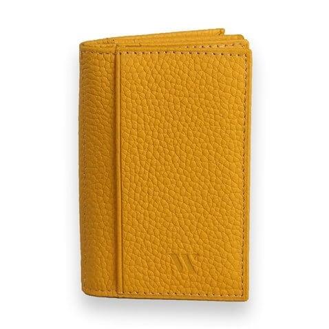 My Valice Unisex Hakiki Deri Cüzdan ve Kartlık 1818 Sarı