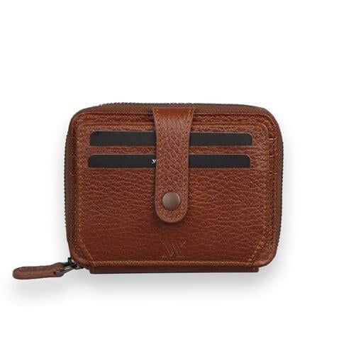 My Valice Unisex Hakiki Deri Cüzdan ve Kartlık 1816 Taba