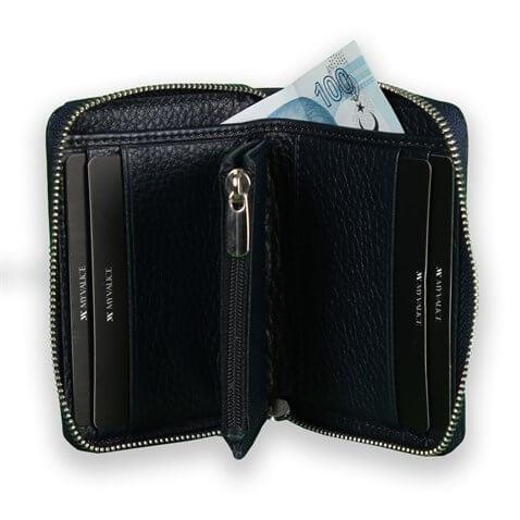 My Valice Unısex Hakiki Deri Cüzdan ve Kartlık 1810 Lacivert