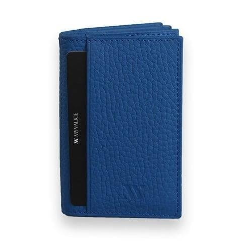 My Valice Unisex Hakiki Deri Cüzdan ve Kartlık 1818 Saks Mavi