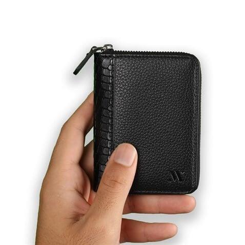 My Valice Unısex Hakiki Deri Cüzdan ve Kartlık 1810 Siyah