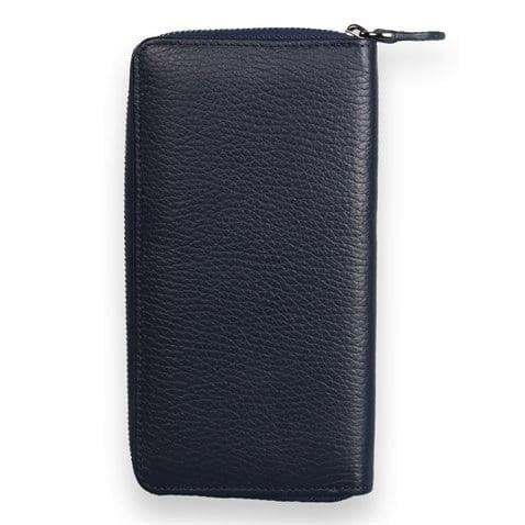 My Valice Unisex Telefon Bölmeli Hakiki  Deri Cüzdan ve Kartlık 1821 Lacivert