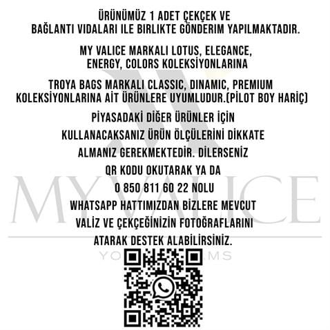 My Valice Valiz Çekçeği Kabin Küçük Boy Çekçek 01