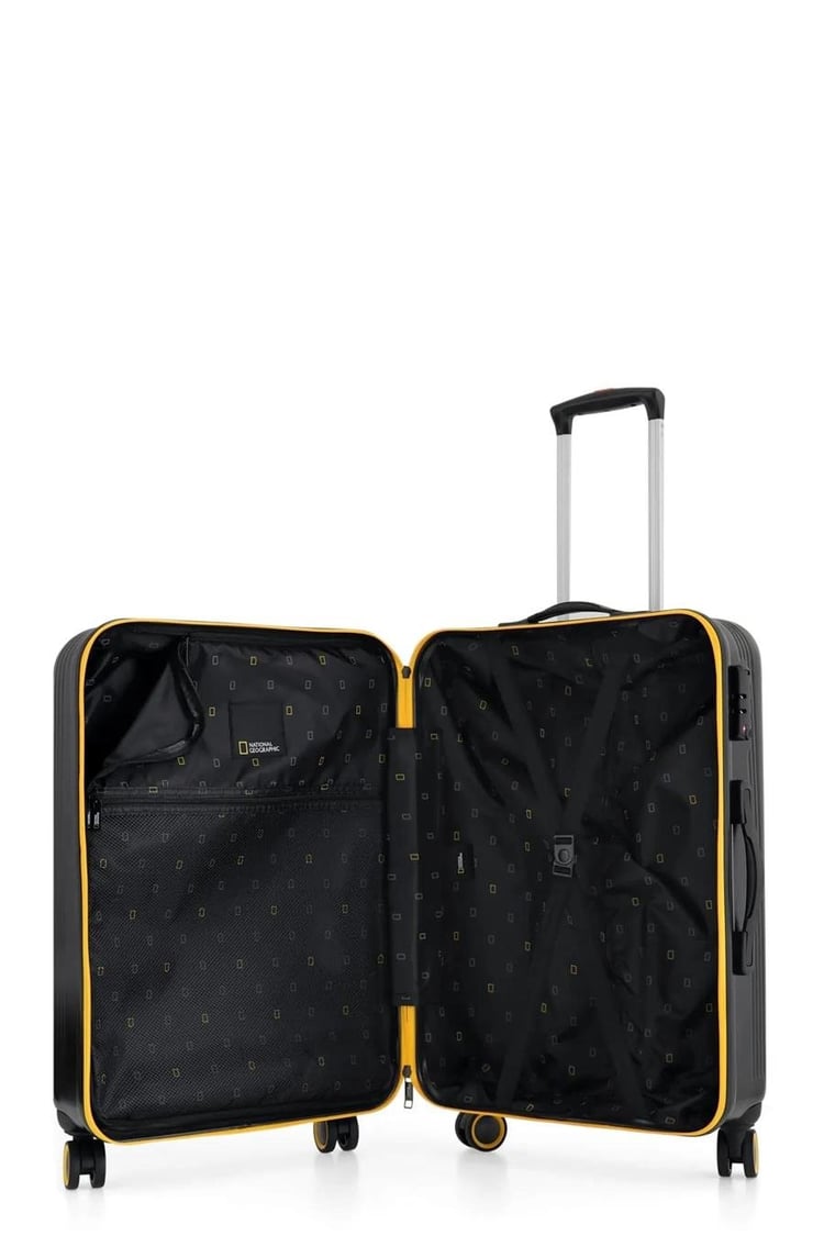National Geographic N-2004 65 Cm Orta Boy Sert Valiz Siyah