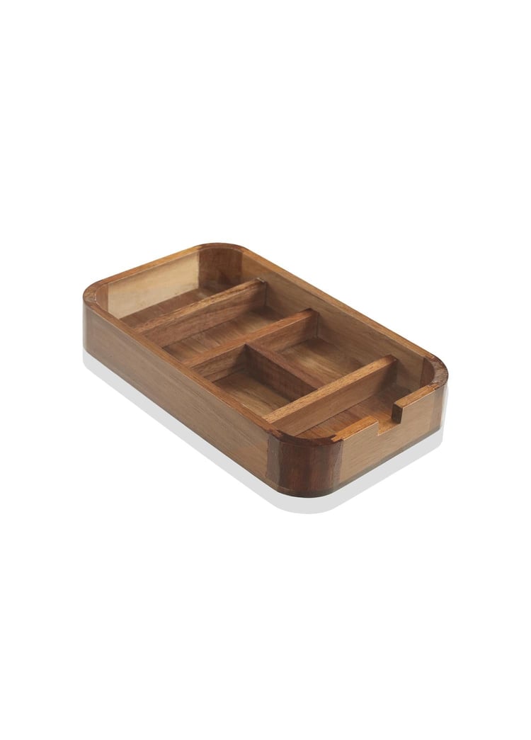 Natura Akasya Bölmeli Organizer Kutu 25x14x4 cm