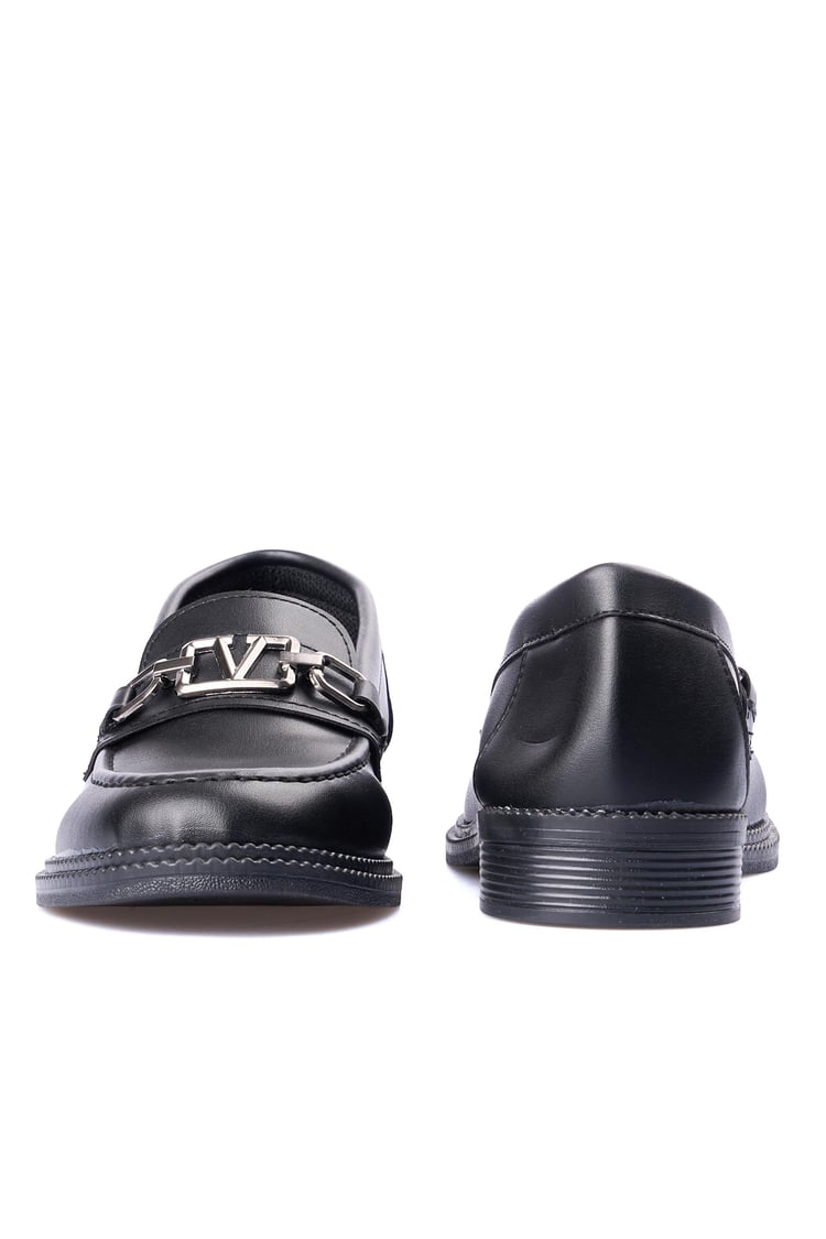 Nene 2141 Siyah Kadın Loafer Ayakkabı