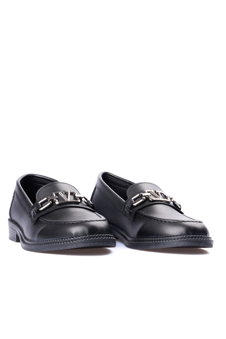 Nene 2141 Siyah Kadın Loafer Ayakkabı