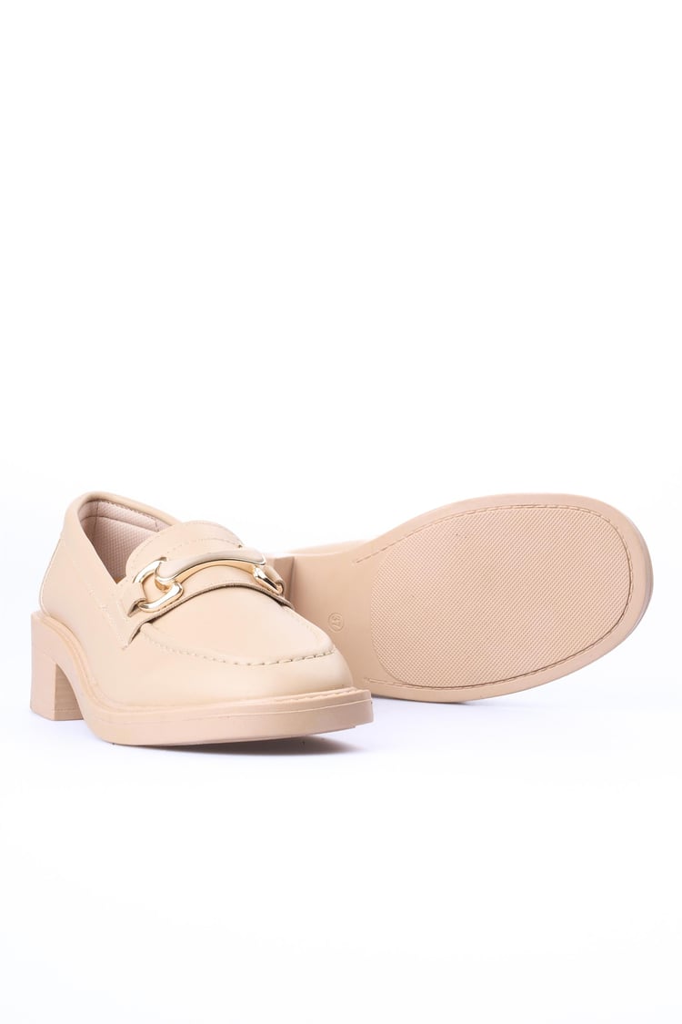 Nene 2145 Bej Kadın Loafer Ayakkabı