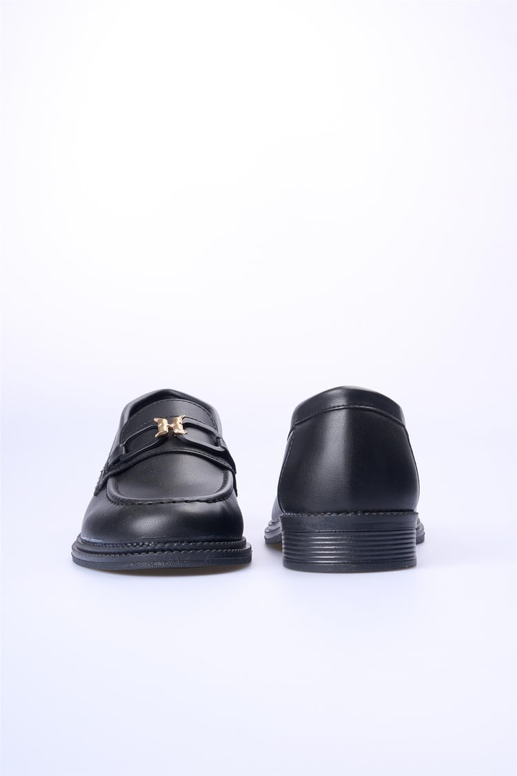 Nene 2145 Siyah Kadın Loafer Ayakkabı