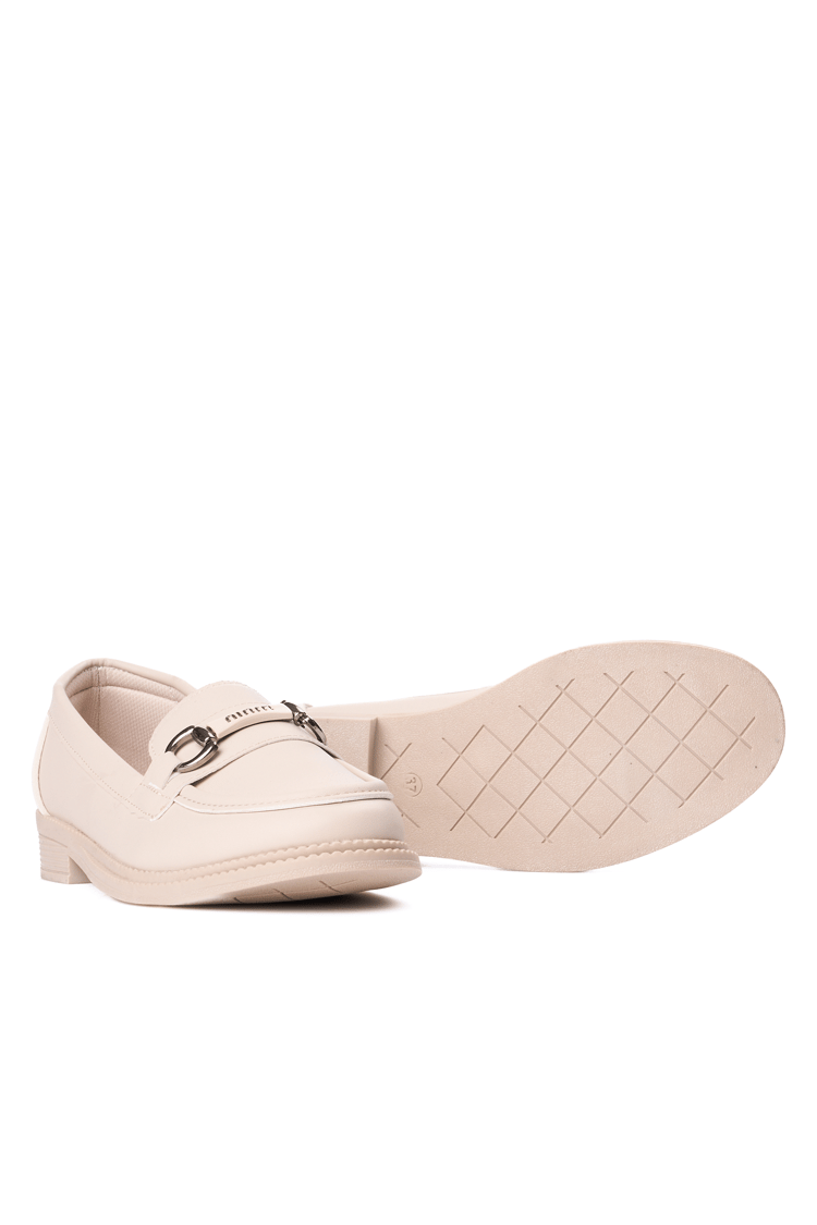 Nene 2162 Bej Kadın Loafer Ayakkabı