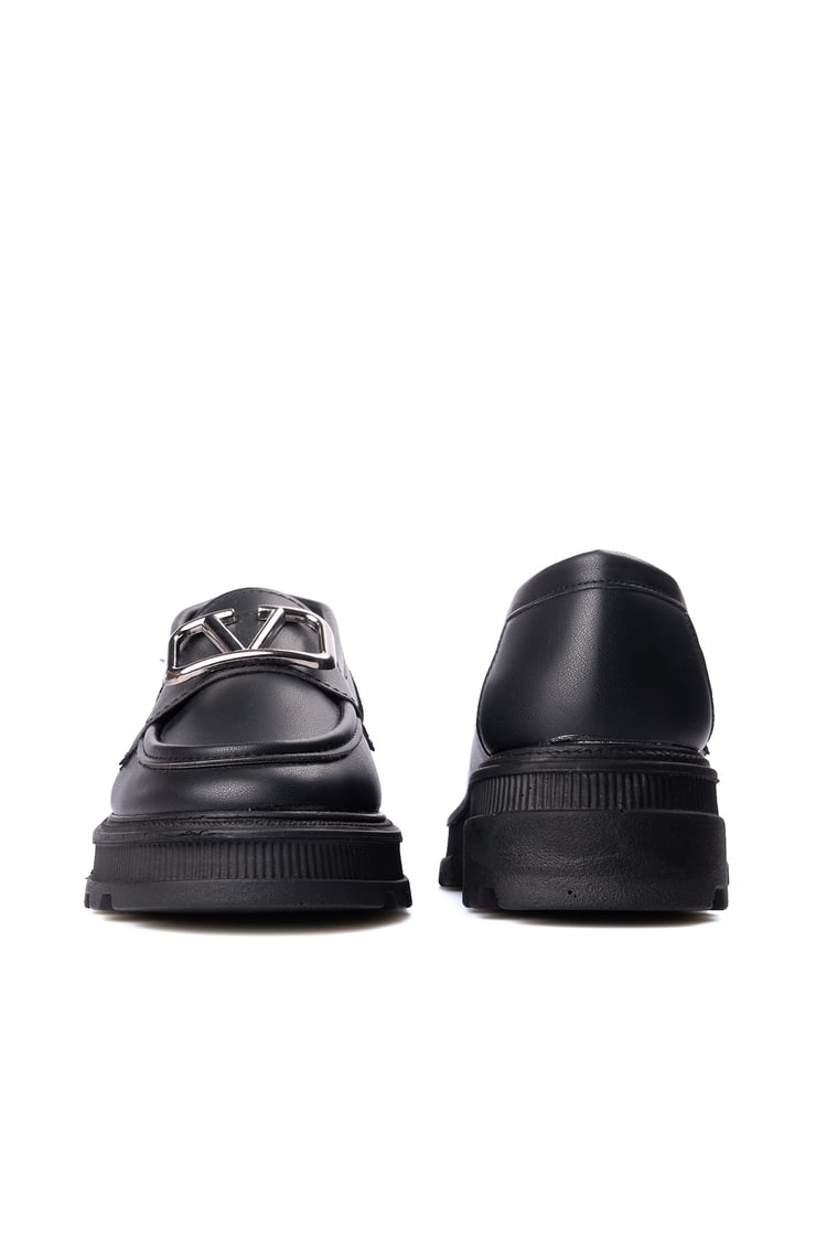 Nene 2460 Siyah Kadın Loafer Ayakkabı
