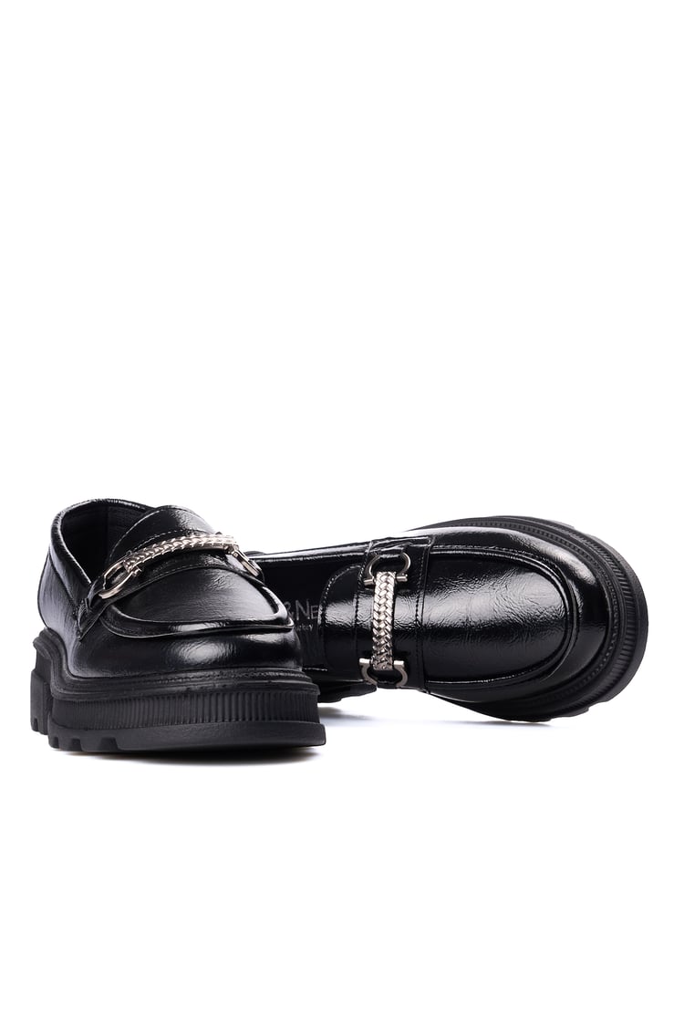 Nene 2465 Siyah Rgn Kadın Loafer Ayakkabı