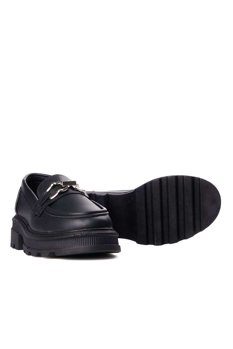 Nene 2468 Siyah Kadın Loafer Ayakkabı
