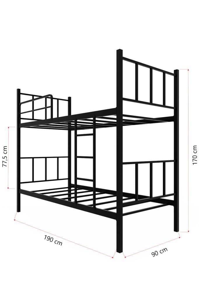Niron 90x190 Sağlamlaştırılmış Ayrılabilir Ranza / Karyola