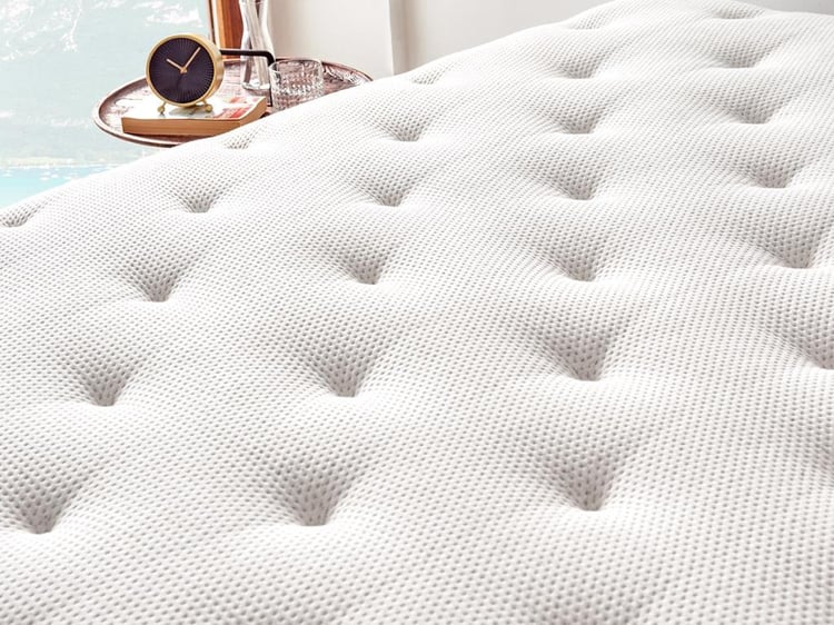 Niron Majesty Yatak 200x200 Çift Kişilik Pedli Ekstra Lüks Yumuşak Yatak Pamuklu Keten Kumaş 30 cm