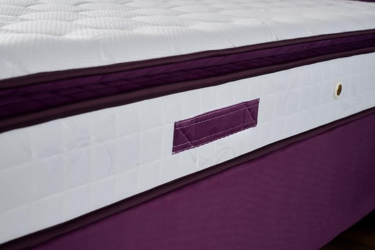 Niron Purple 120x200 Tek Kişilik Pedli Yatak Full Ortopedik Yaylı Yatak
