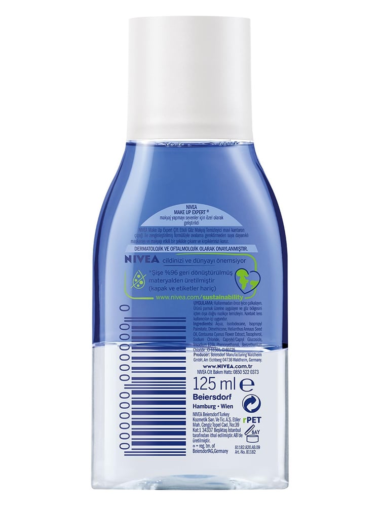 NIVEA.125ML CIFT ETKILI GOZ MAKYAJ TEMIZLEYICI