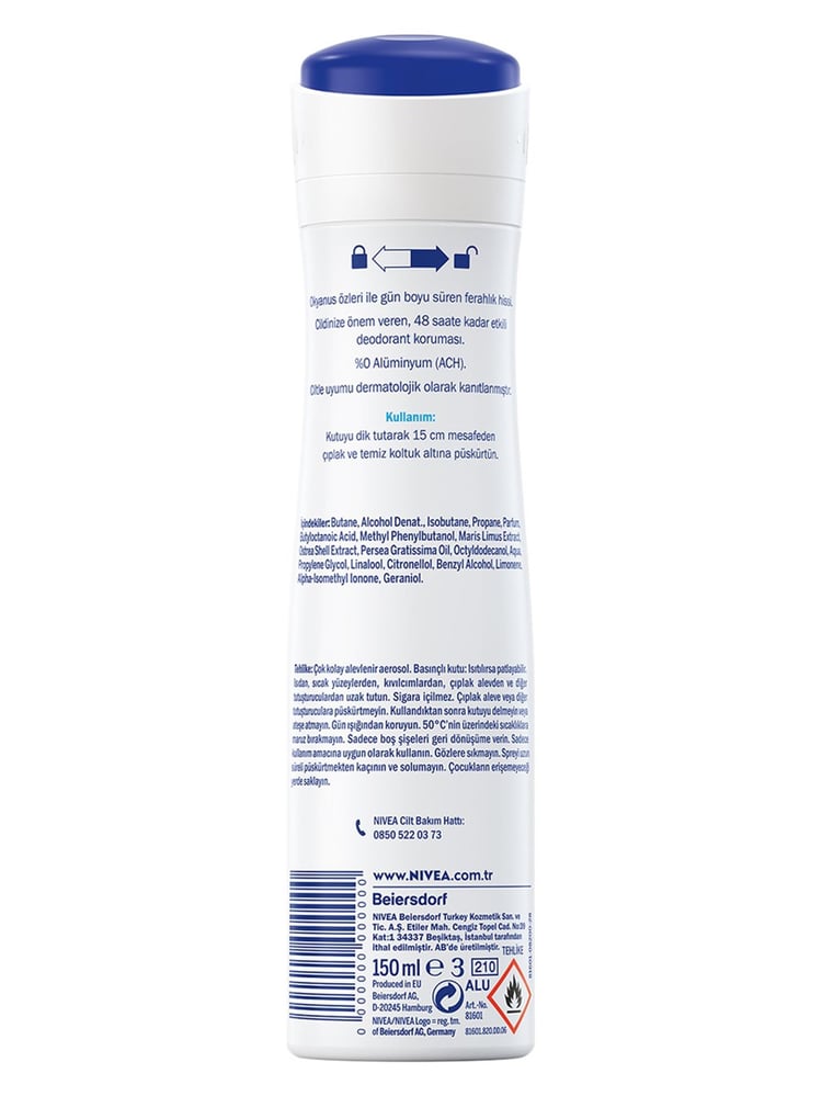 NIVEA 150ML DEO WOMEN FRESH NATUREL