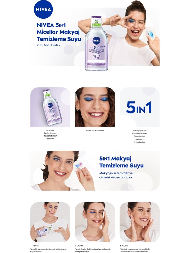 NIVEA.400ML BB CLEAN TEM.SUYU K/H