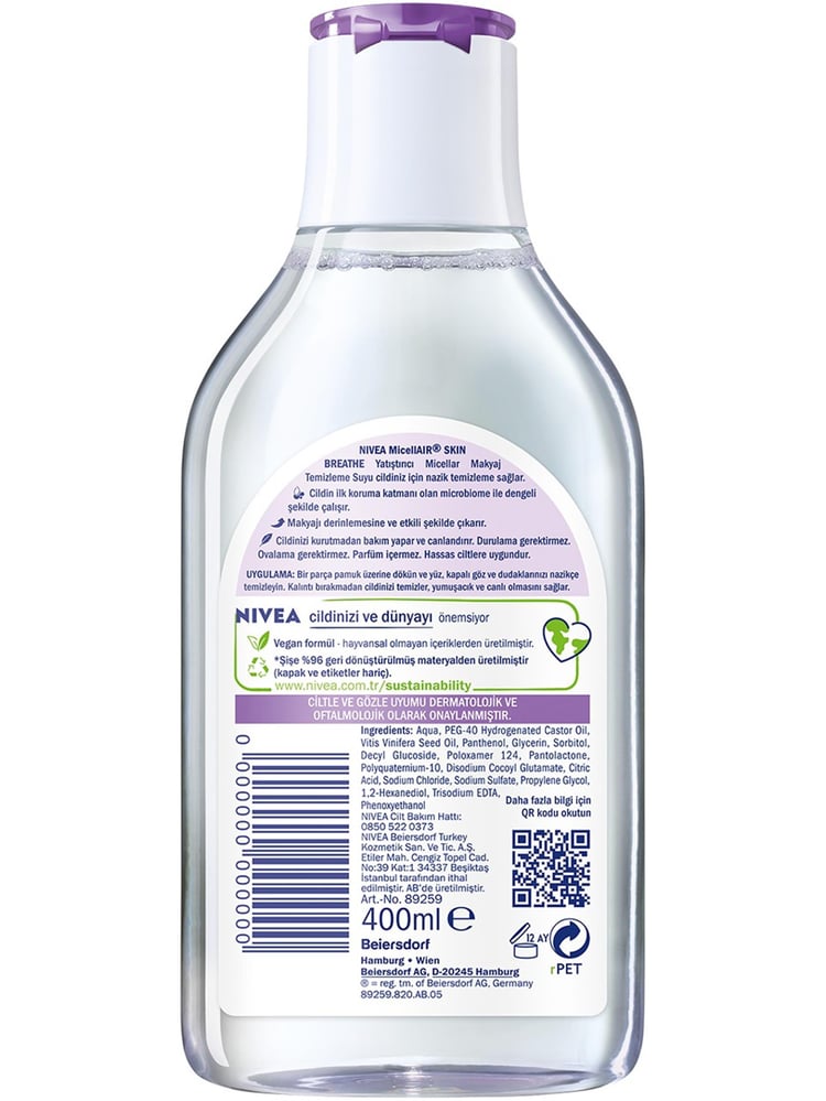 NIVEA.400ML BB CLEAN TEM.SUYU K/H