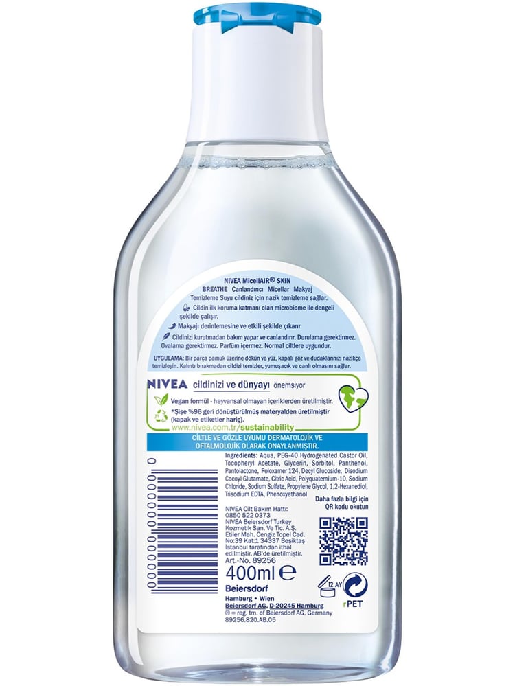 NIVEA.400ML BB CLEAN TEM.SUYU NORMAL CILT
