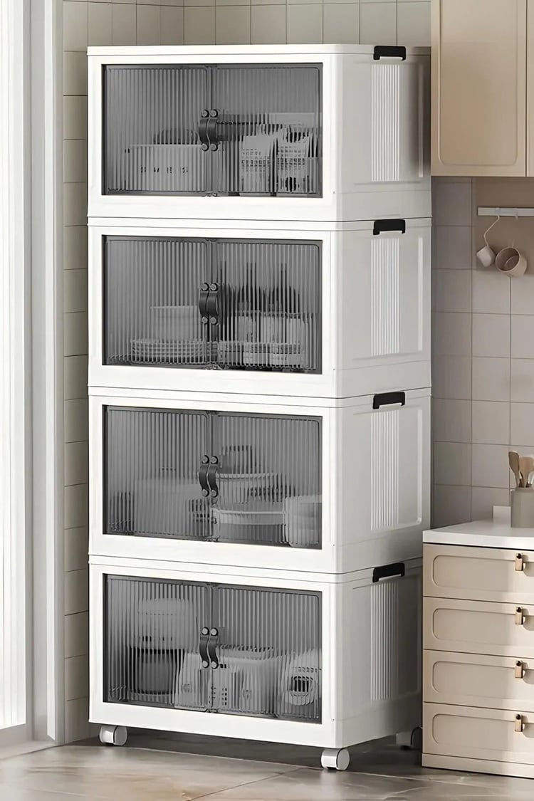 NN KATLANIR DOLAP LN-3003-1 4 KATLI BEYAZ x