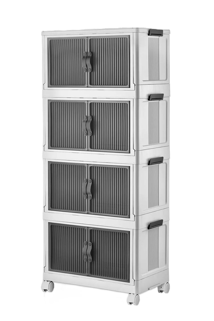 NN KATLANIR DOLAP LN-3003-1 4 KATLI BEYAZ x