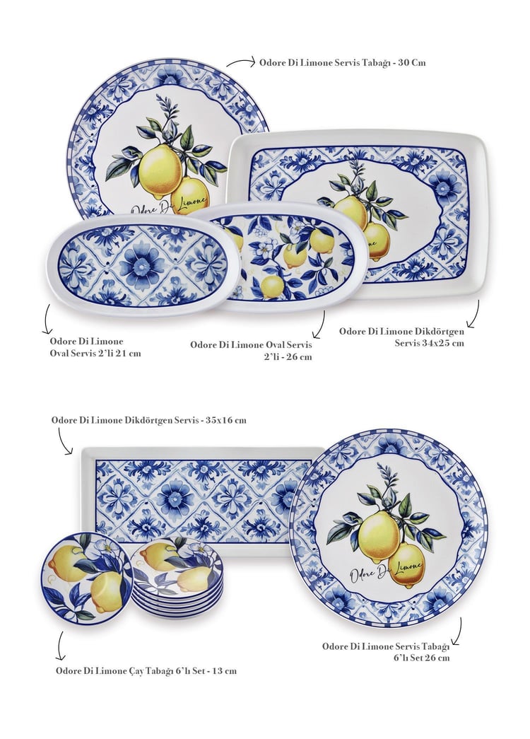 Odore Di Limone Kahvaltı Takımı 6 Kişilik 1901