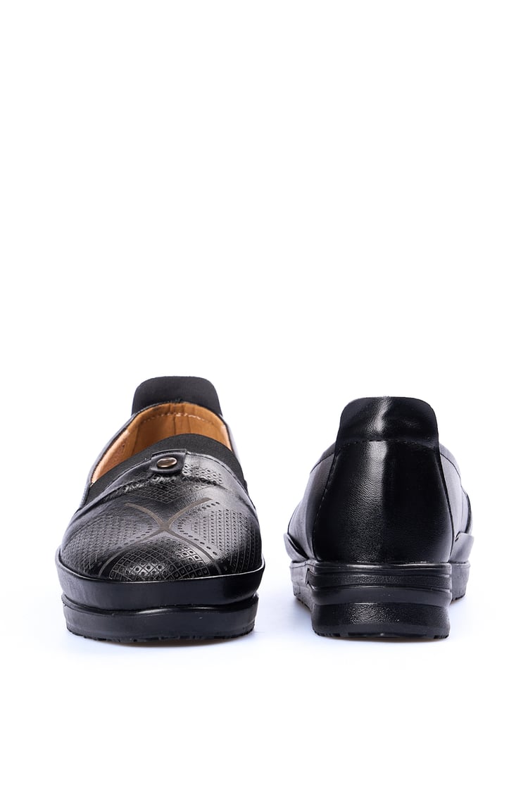 Oflaz 1194Y 379 Sıyah Cılt Bayan Comfort Ayakkabı