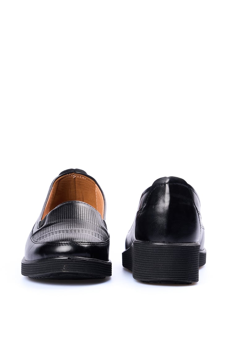 Oflaz 1194Y 603 Sıyah Cılt Bayan Comfort Ayakkabı
