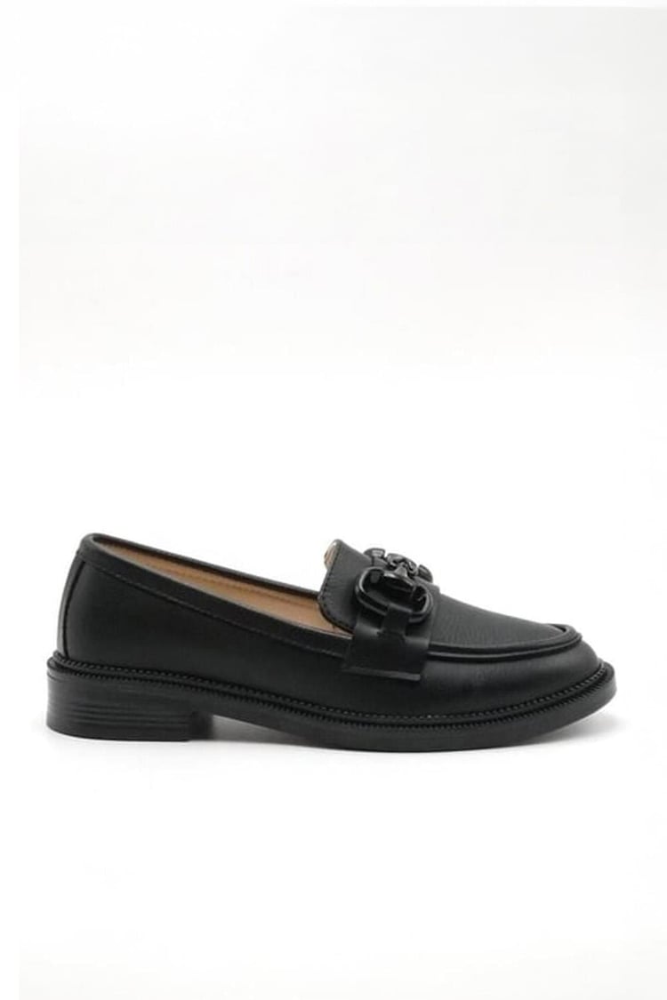 Oflaz 147 302 Siyah Kadın Loafer Ayakkabı