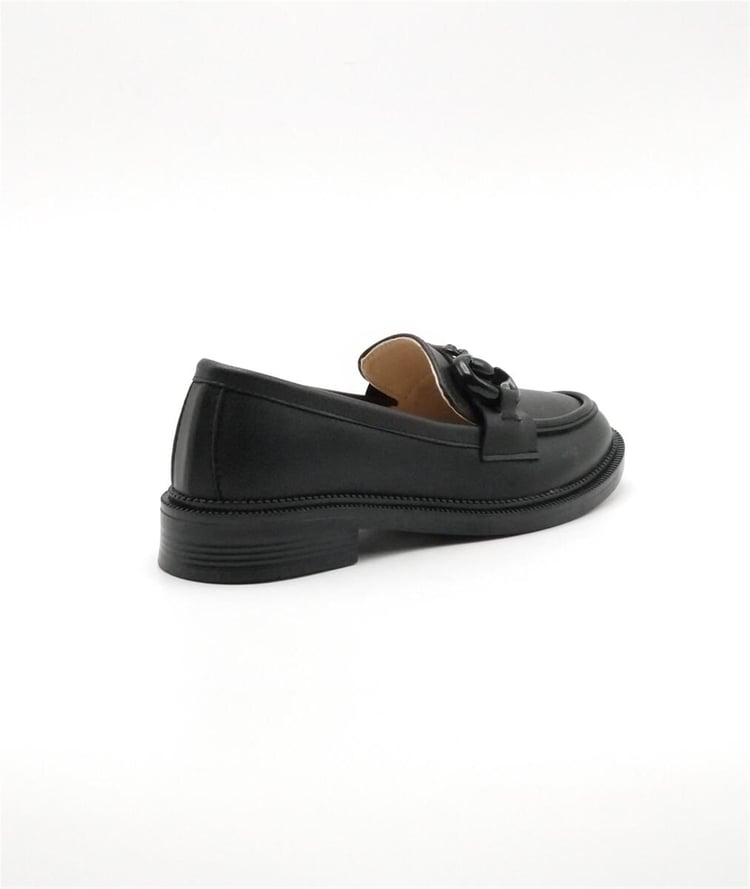 Oflaz 147 302 Siyah Kadın Loafer Ayakkabı
