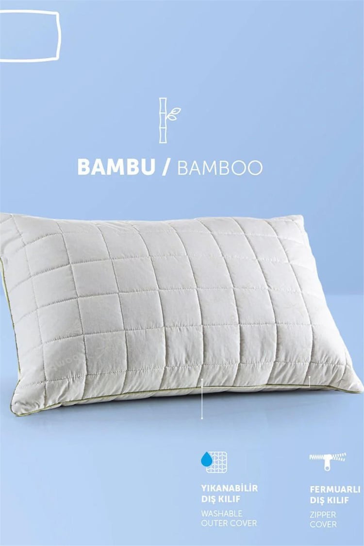 Pafu Bambu Yastık Kapitoneli 50x70 Cm