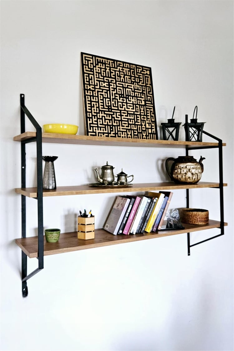 Pafu Herk Duvar Rafı Kitaplık