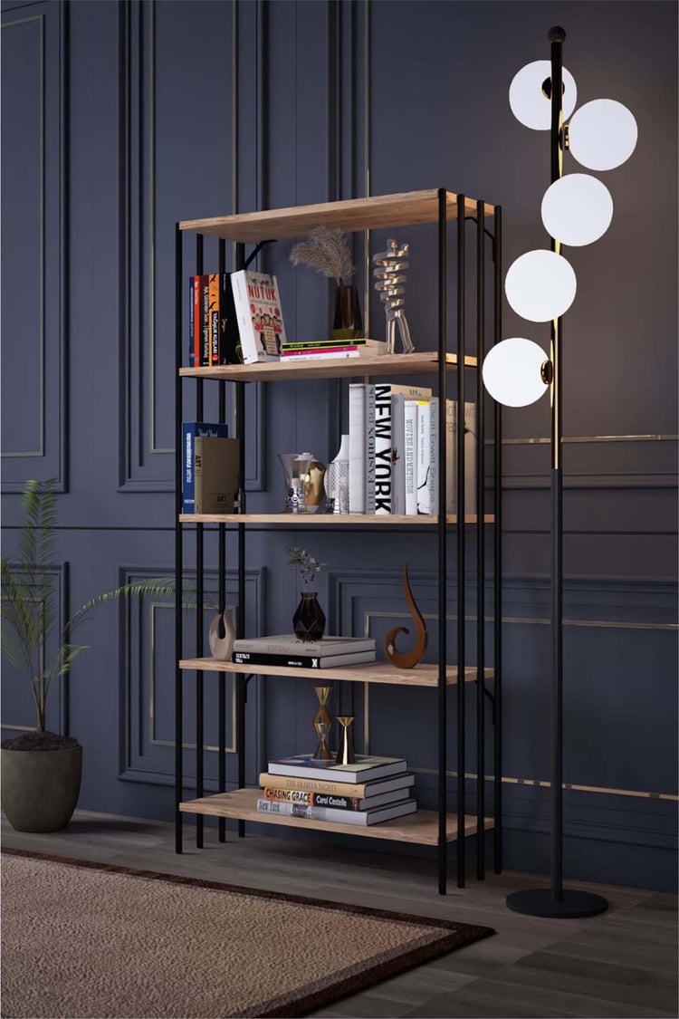 Pafu Rona Metal Kitaplık