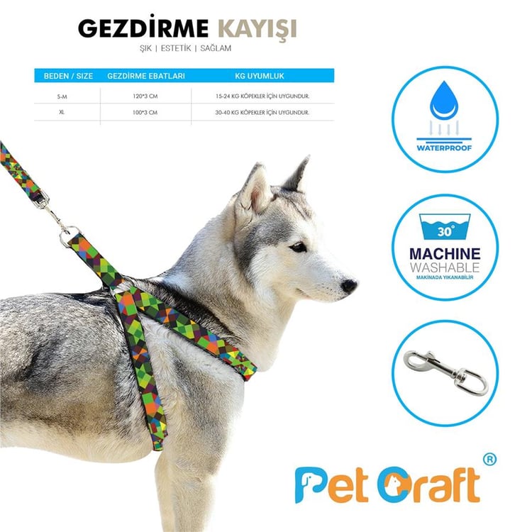Petcraft Gezdirme Kayışı S-M