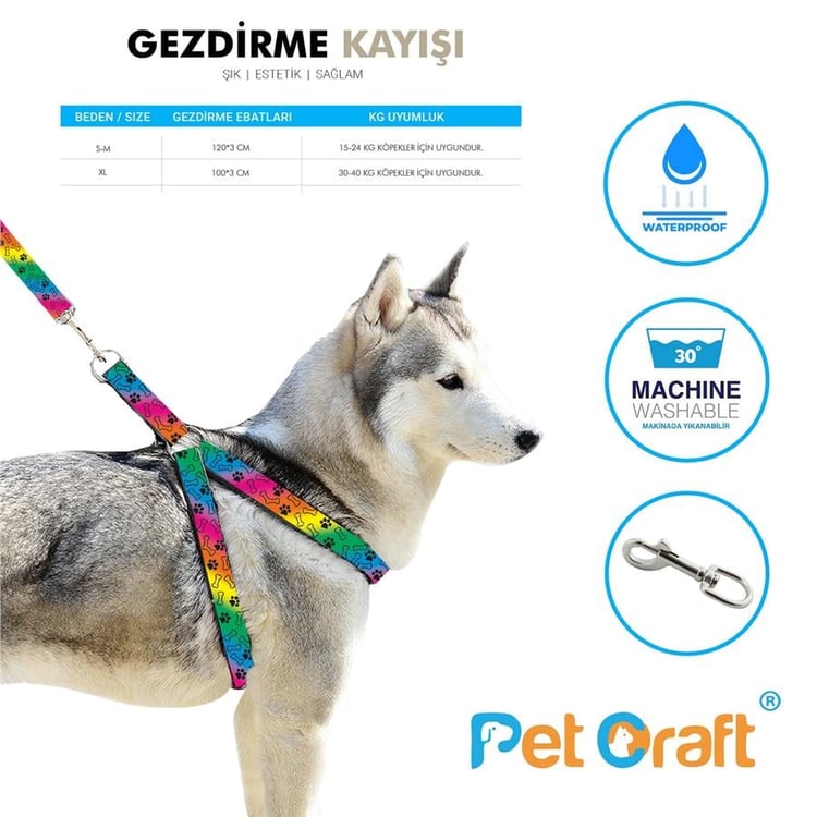 Petcraft Gezdirme Kayışı S-M