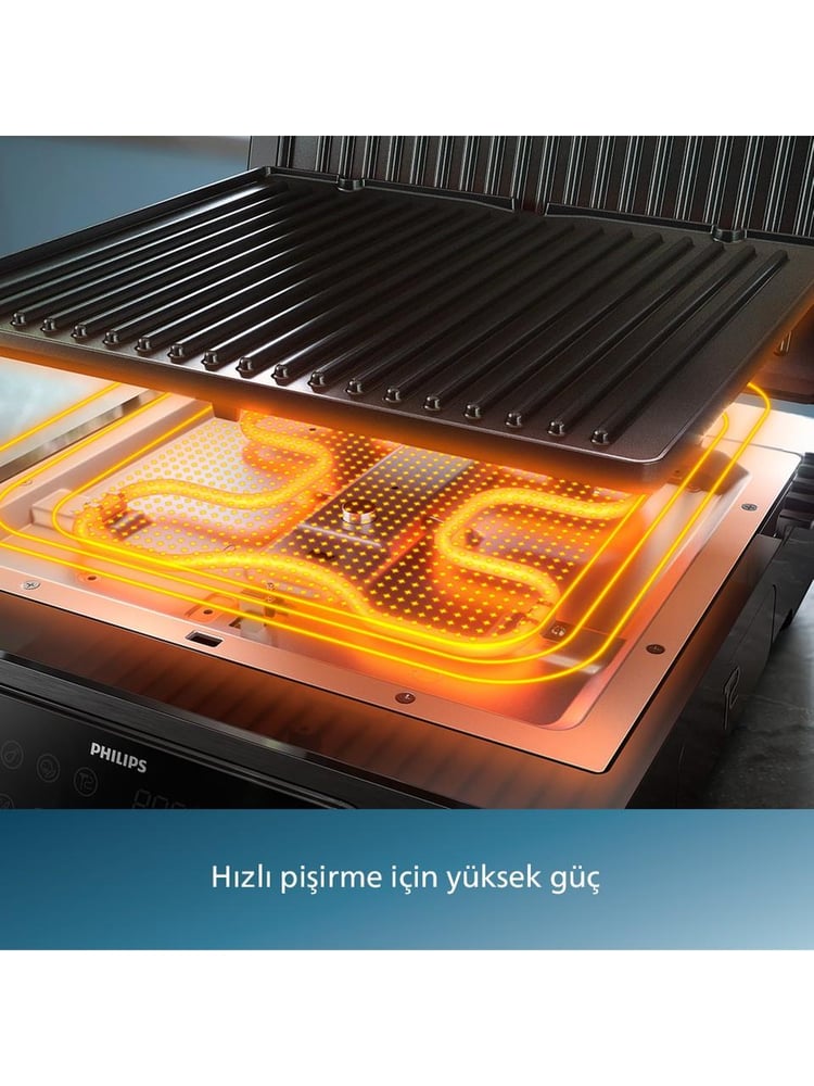Philips 7000 Series Contact Grill HD6307/70 2200 W Izgara ve Tost Makinesi