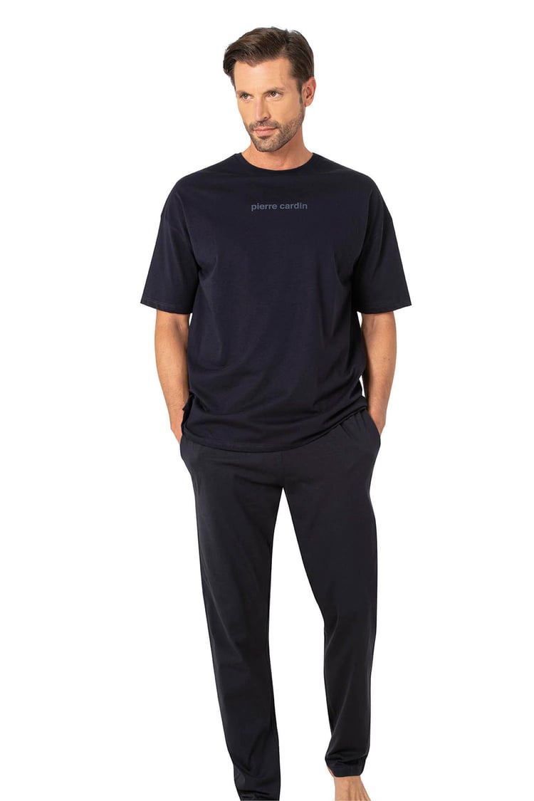 Pierre Cardin Y25 6086 Lacivert Erkek Over Size Pijama Takımı