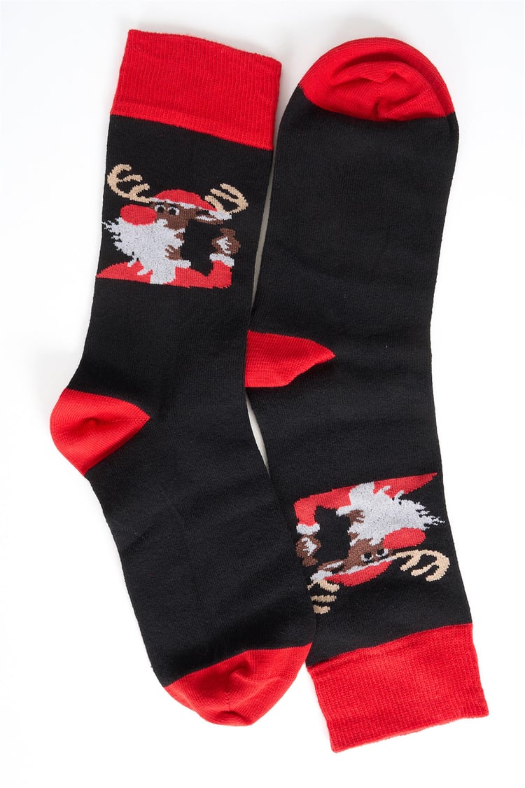 Pıno K26 640 Unısex Elastane Blıtzen Geyık Yenı Yıl Corap