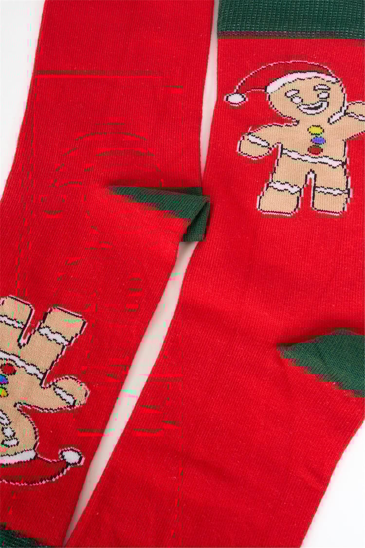 Pıno K26 640 Unısex Elastane Gınger Bread Yenı Yıl Corap