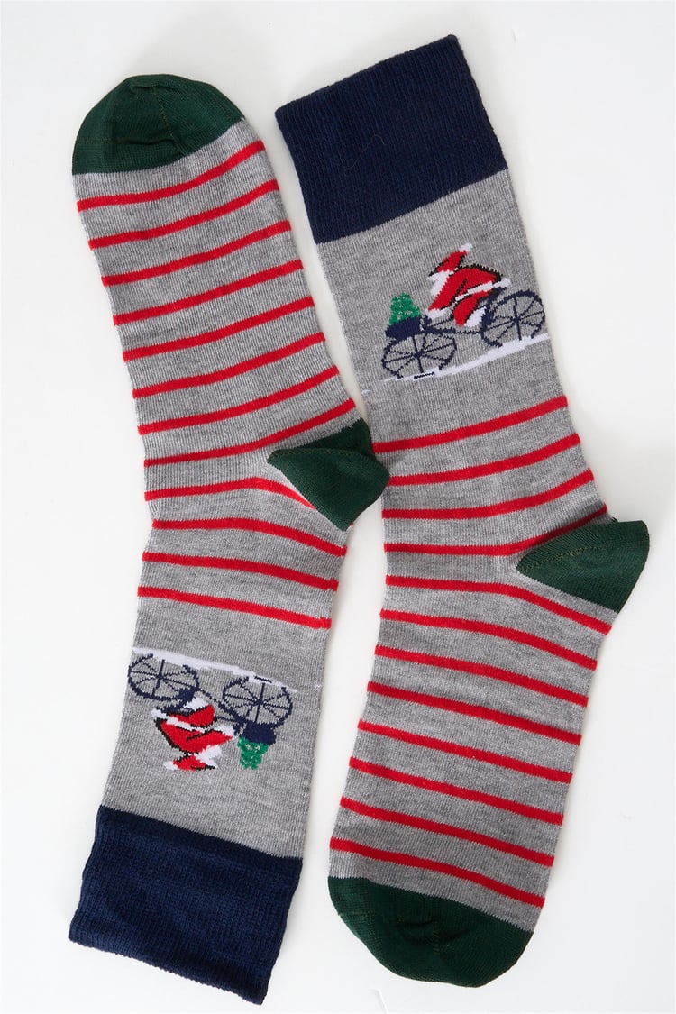 Pıno K26 640 Unısex Elastane Santa Claus Yenı Yıl Corap